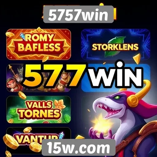 Variedade de jogos disponíveis no 5757win